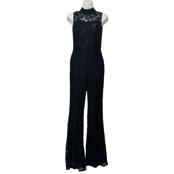 Eline by Line & Dot Black lace jumpsuit size Small - Picture 2 of 8